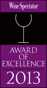 Award of Excellence Wine Spectator