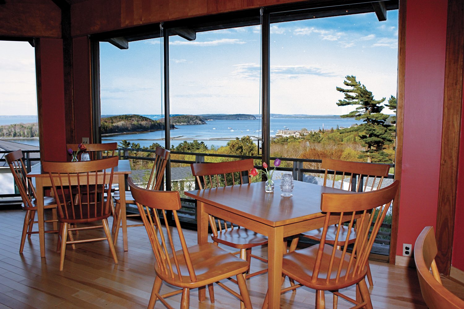 View Of Bar Harbor From The Looking Glass Restaurant